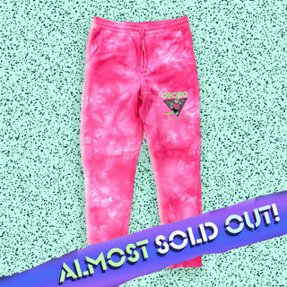 Gecko In Paradise Pink Tie Dye Sweats