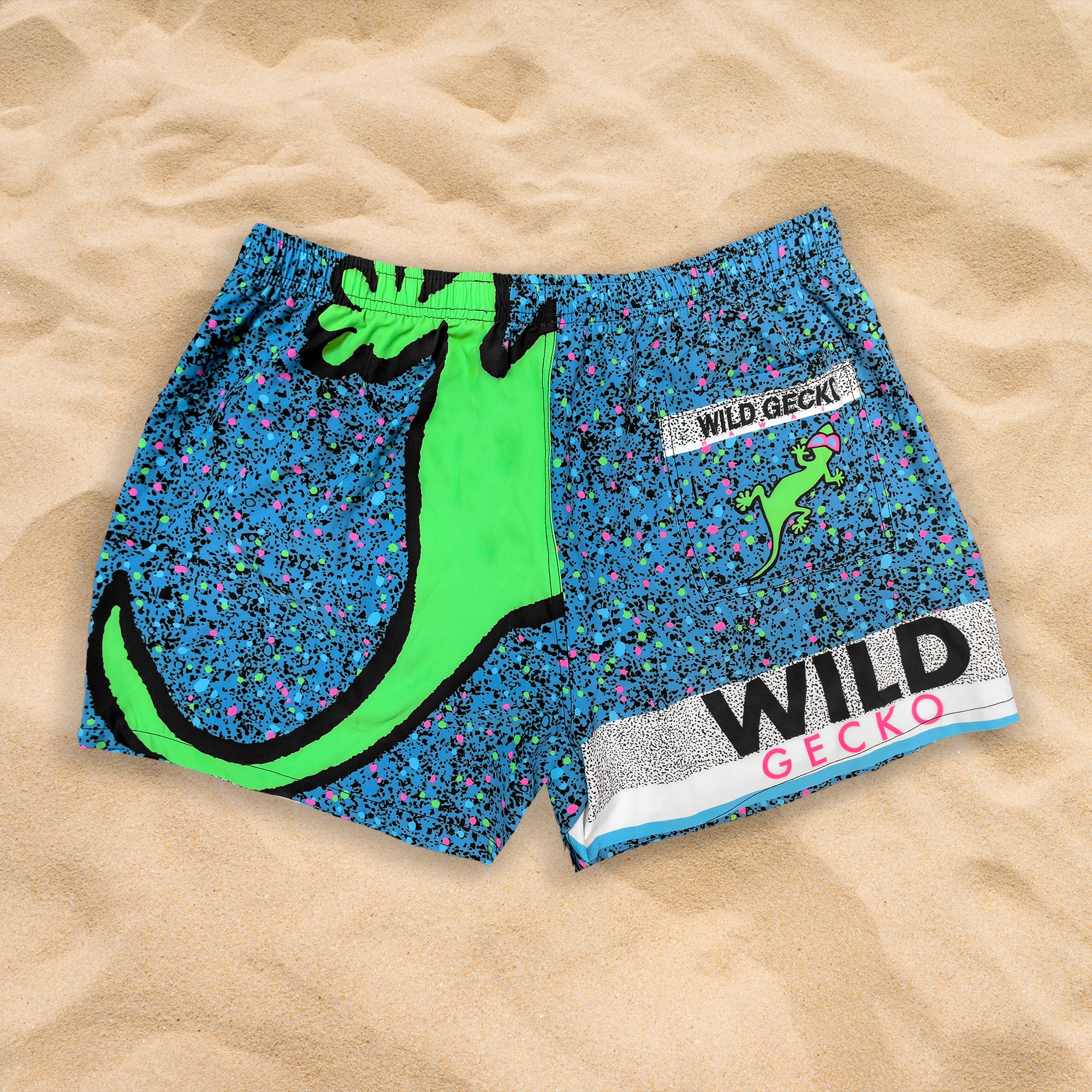 Iconic 1992 Gecko Wrap Blue Splatter Multiverse Volley | Gecko Hawaii