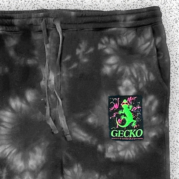 Space Gecko Sweats - Black Tie Dye