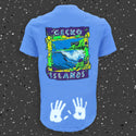 1988 Gecko Islands Re-Issue HYPER Blue Tee