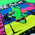 Gecko Beach Patrol - 1980's Neon Green Tank