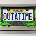 Gecko Hawaii Retro License Plate Cover