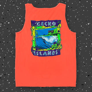 1988 The Gecko Islands Re-Issue - Neon Orange Rad Tank
