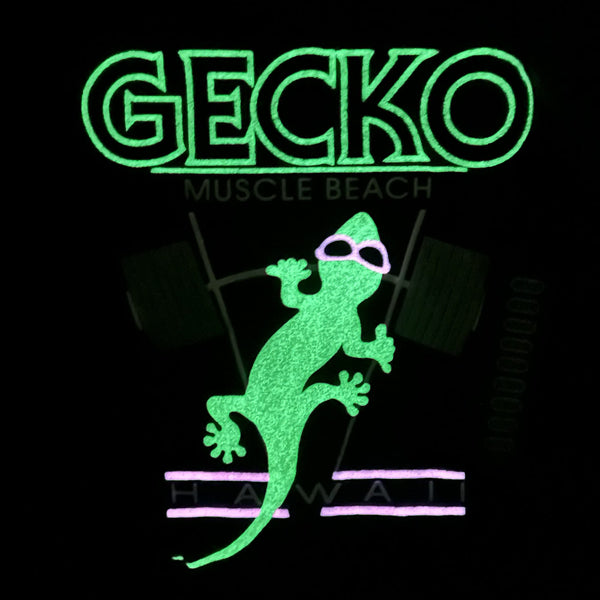 Gecko Muscle Beach - 1987 Neon Pink Tank Top