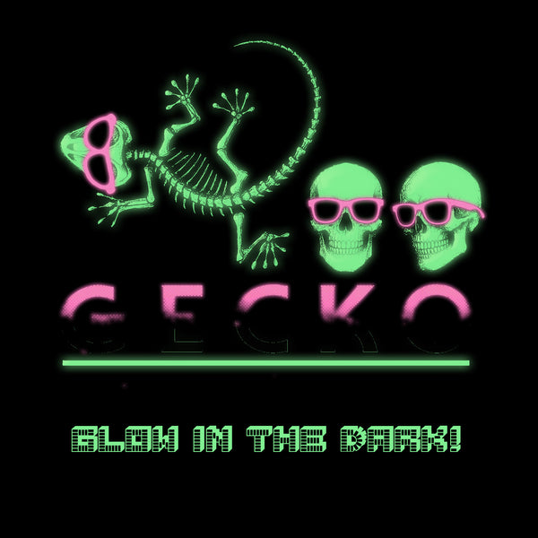 Limited Edition Gecko & Skulls Glow In The Dark Splatter Hoodie