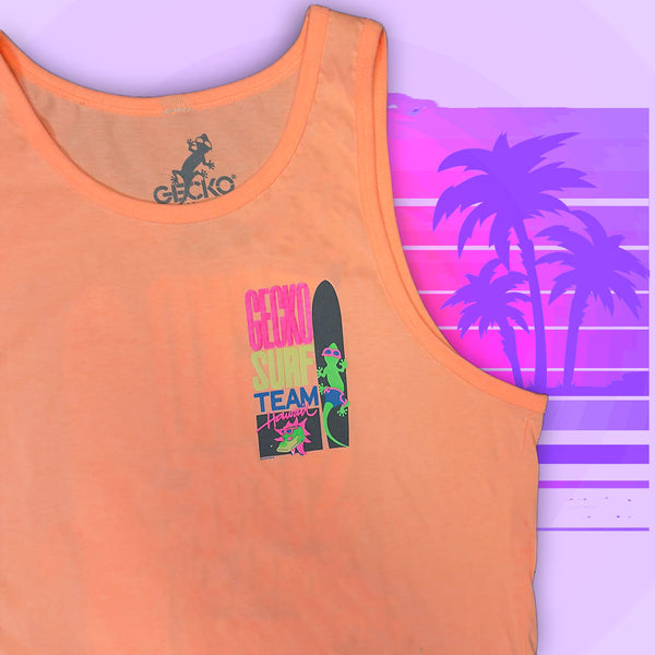 Gecko Surf Team 1989 Neon Mango Ice Tank