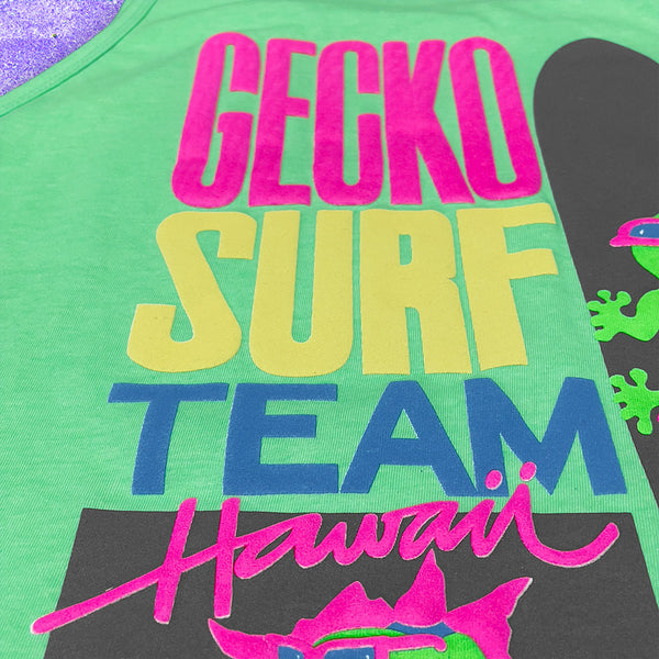 Gecko Surf Team 1989 Neon Green Tank