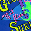 Gecko City Surf Shop 1989 - 80's Royal Blue