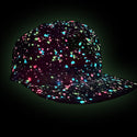 Glow-In-The-Dark Splatter White Snapback Hat (LIMITED)