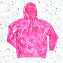 Gecko High Lighter - Neon Pink Tie Dye Hoodie