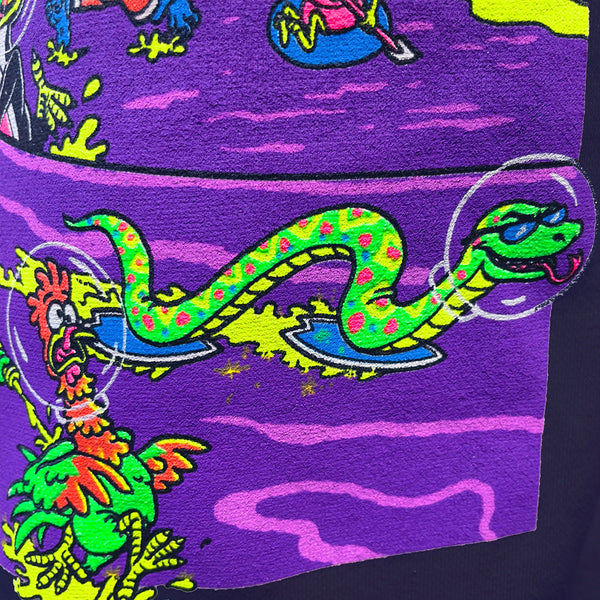 Gecko Tiki Space Bar | Gecko X Nazar  | Hyper Flash Color Changing T-Shirt Blue to White