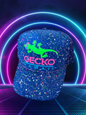 KIDS Glow-In-The-Dark Splatter Blue Razz Trucker Hat (LIMITED)