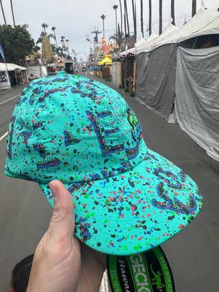 Mint Petro Splatter Hat