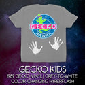 KIDS Vinyl Gecko: HYPERFLASH Grey To White