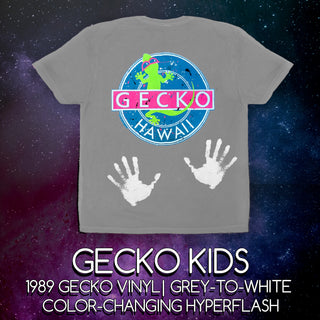 KIDS Vinyl Gecko: HYPERFLASH Grey To White