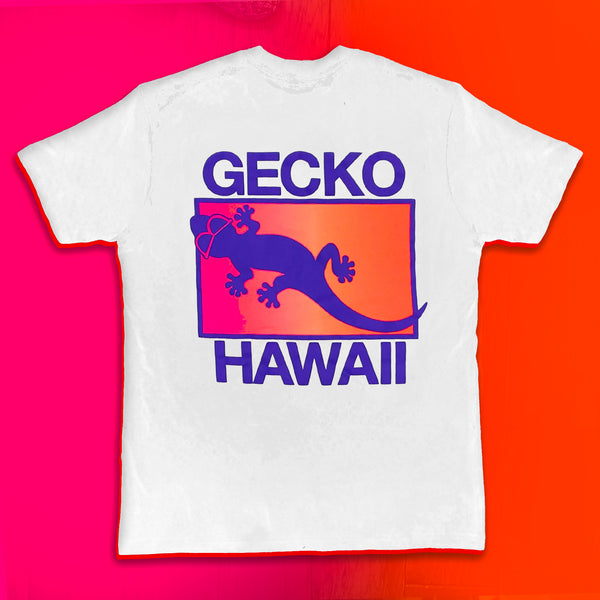 Neon Drift -  Tequila Sunset White Tee
