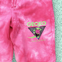 Gecko In Paradise Pink Tie Dye Sweats