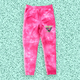 Gecko In Paradise Pink Tie Dye Sweats