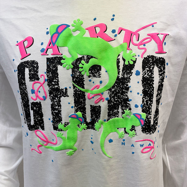 1989 Party Gecko White Long Sleeve