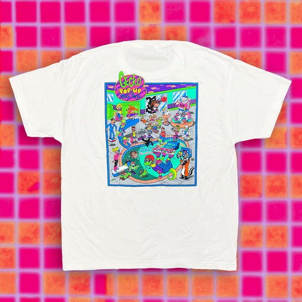 Pop-Up Pool Party Classic White Beefy Tee
