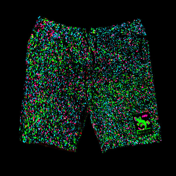 Glow-In-The-Dark SPLATTER Gecko Vision Clean Grey Shorts