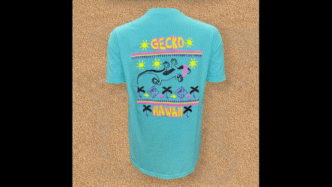 SECRET - 1989 StitchWave- Surfside Cyan Pigment Dyed Tee