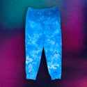 Neon Aqua Blue Tie-Dye Sweatpants