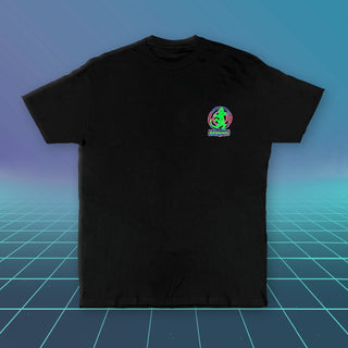 Gecko Time Tunnel Black T-Shirt