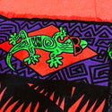 Gecko Tiki Time - 1980s Neon Coral Long Sleeve Tee