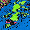 1987 Wild Gecko Islands Black Tank Top