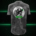 Gecko Super Moon Black Acid Wash Tee - Glow In The Dark