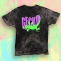 1989 Gecko Tail Flip Acid Wash Black Tee