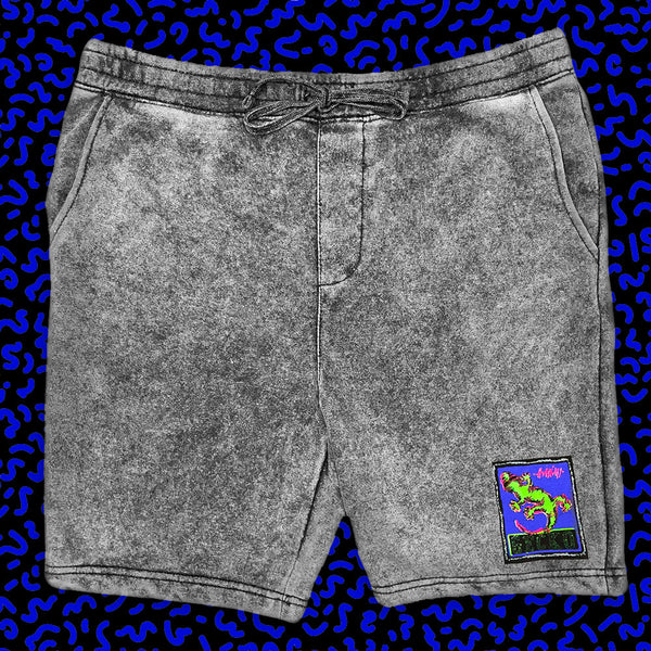 Gecko Vision Stone Acid Wash Walking Shorts