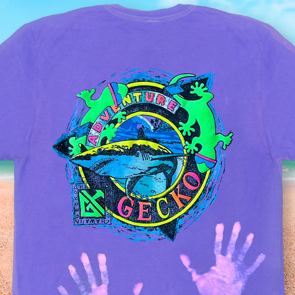Adventure Gecko - Purple HyperFlash Color-Changing Tee