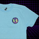 Aloha Arcade 1980s Neon Surf Blue - Gecko X Nazar 4 Limited Tee