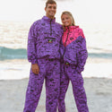Pink/Purple Gecko Wall "V Full Zip" Windbreaker!