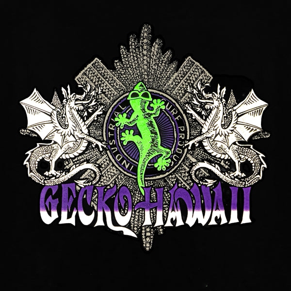 1996 Gecko Double Dragon Black Tee