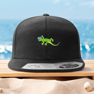 Gecko Hawaii Black Flexfit 110 Hat