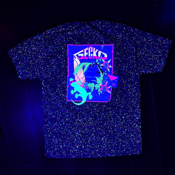 1980's Glow In The Dark Splatter - Island Treasure