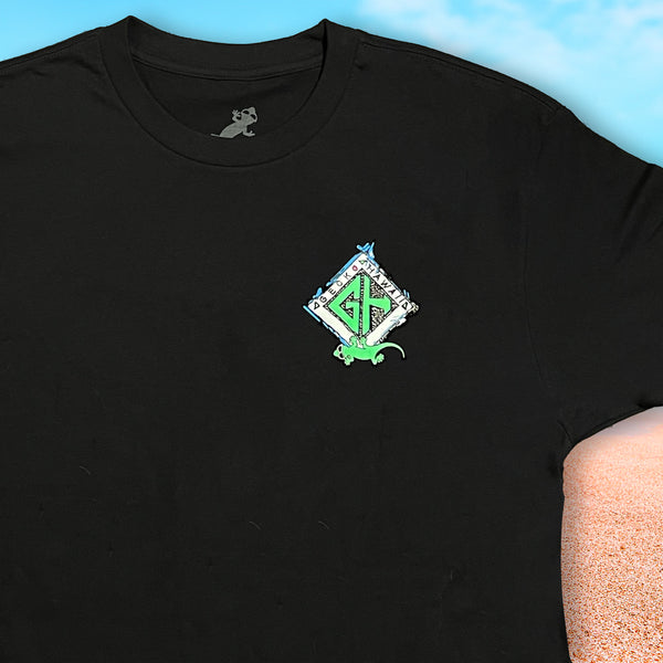 KIDS - '87 Adventure Gecko Black Tee