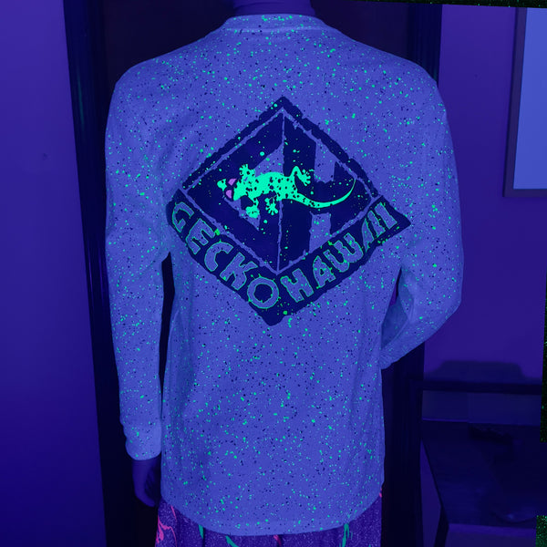 Glow In The Dark Space Dust Splatter Long Sleeve