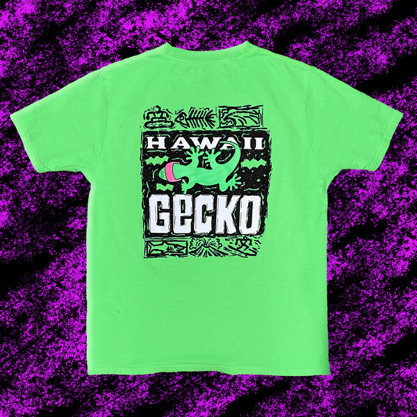 1988 Gecko Bootleg - 1980's Neon Green Tee