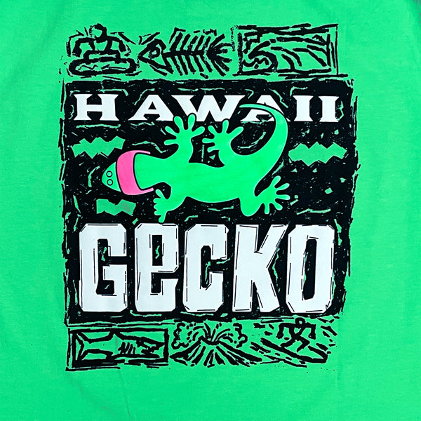 1988 Gecko Bootleg - 1980's Neon Green Tee