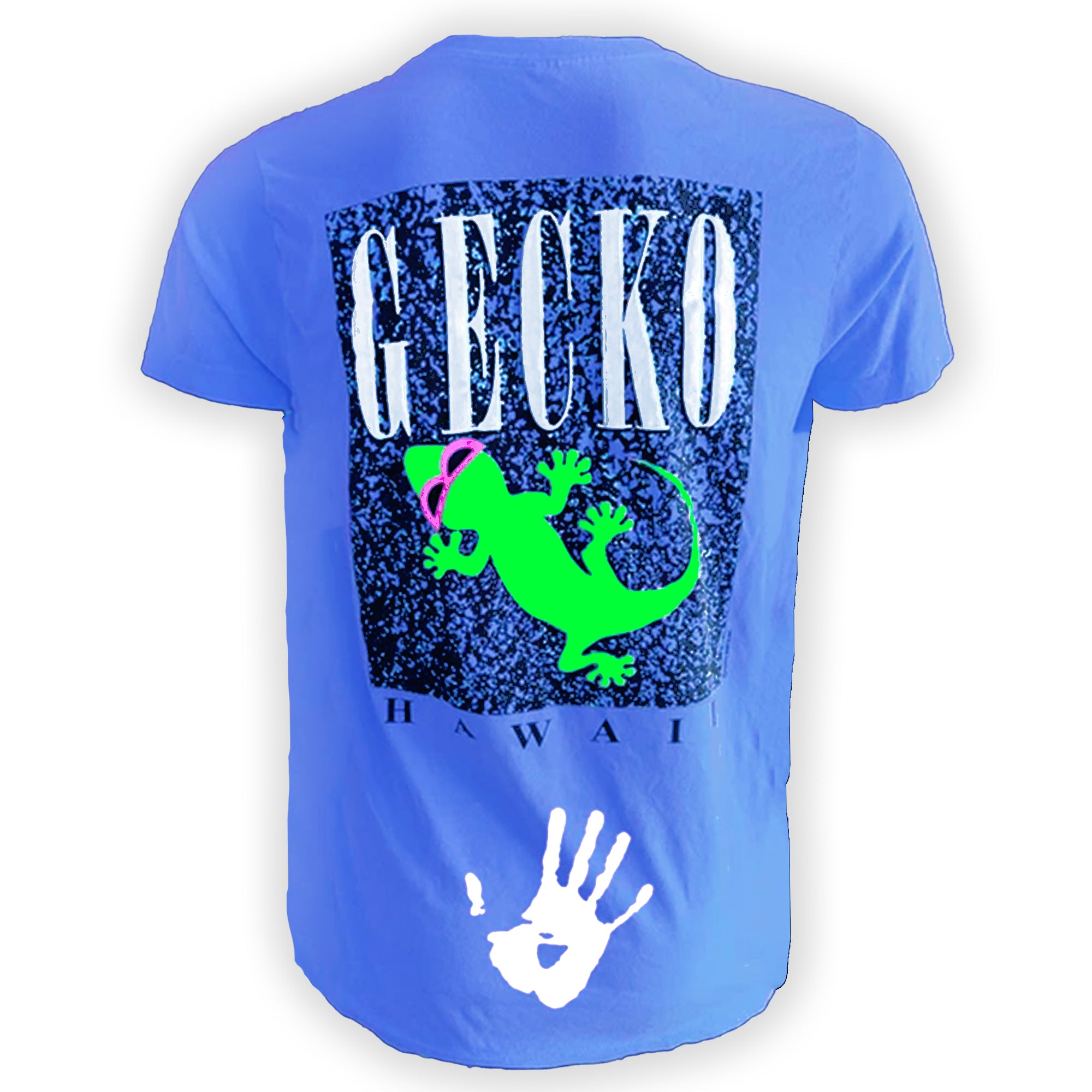 Gecko Marble HYPERFLASH Blue-To-White Tee | Gecko Hawaii