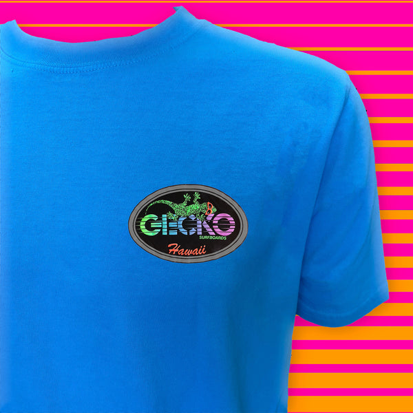 Gecko Racing - Neon Blue Pigment Tee