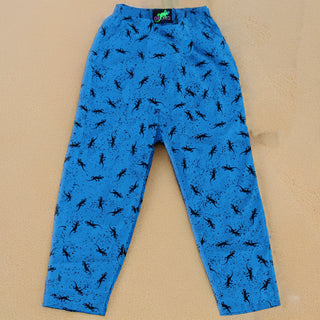 90s Forever Gecko Beach Pants Bright Blue