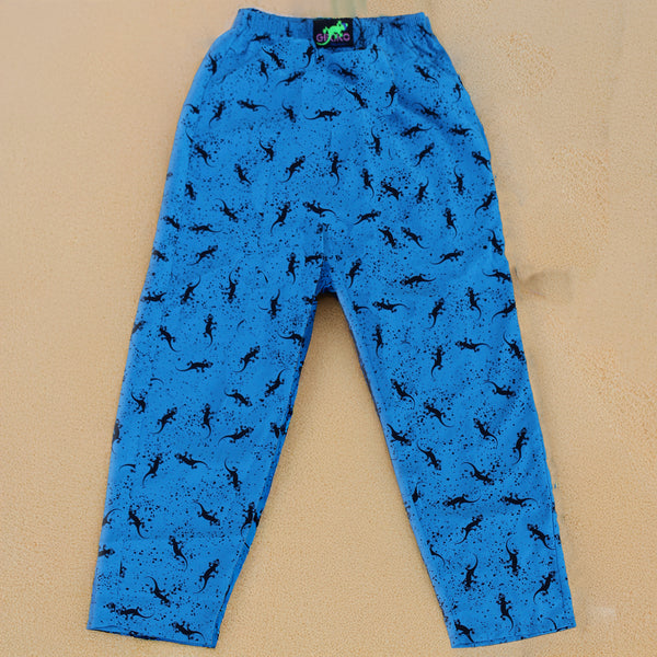 90s Forever Gecko Beach Pants Bright Blue