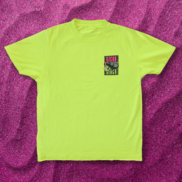 1989 Renegade Beach - Gecko Bootleg 4 - 1980's Neon Lemondade Tee
