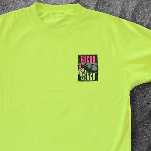 1989 Renegade Beach - Gecko Bootleg 4 - 1980's Neon Lemondade Tee