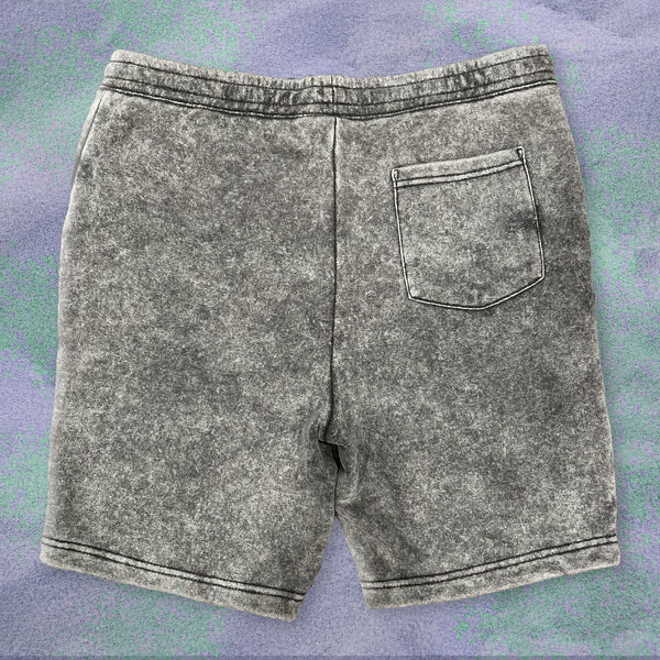 Gecko Bootleg Stone Acid Wash Fleece Shorts